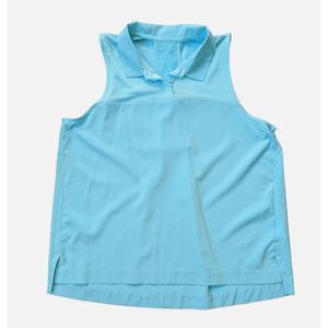 NEW Women's Small NIKE Flex Golf Dri-Fit Sleeveless Polo Top Blue AV3672 434